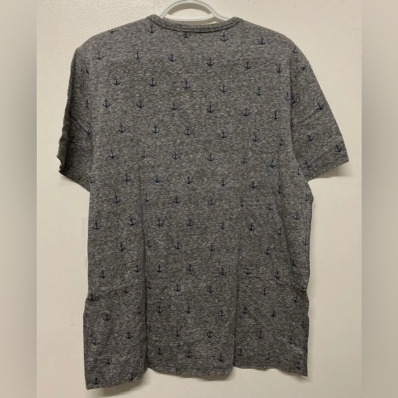 Flag & Anthem Mens T-Shirt Large Grey Anchor Tee Adult Short Sleeve Blank NWT - Picture 2 of 9